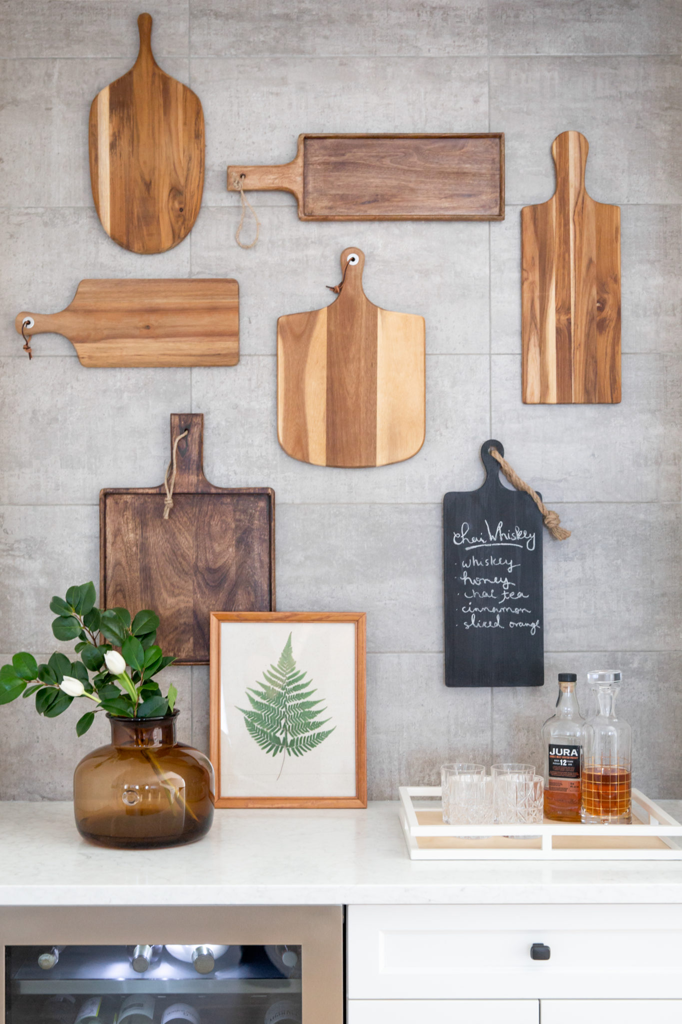 HOWTO DIY GALLERY CUTTING BOARD WALL DWK Interior Design, Calgary